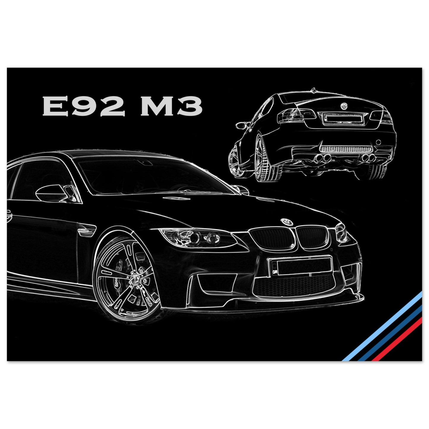 E92 M3 Matte Paper Poster