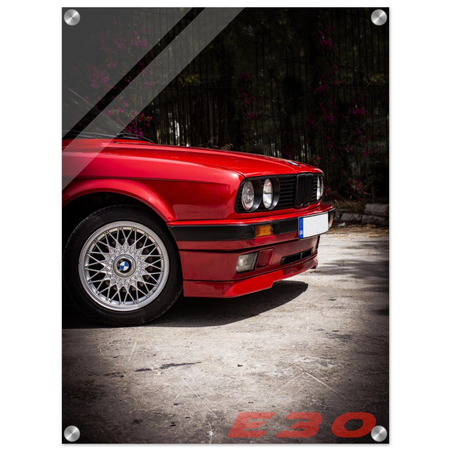 Acrylic car Print E30