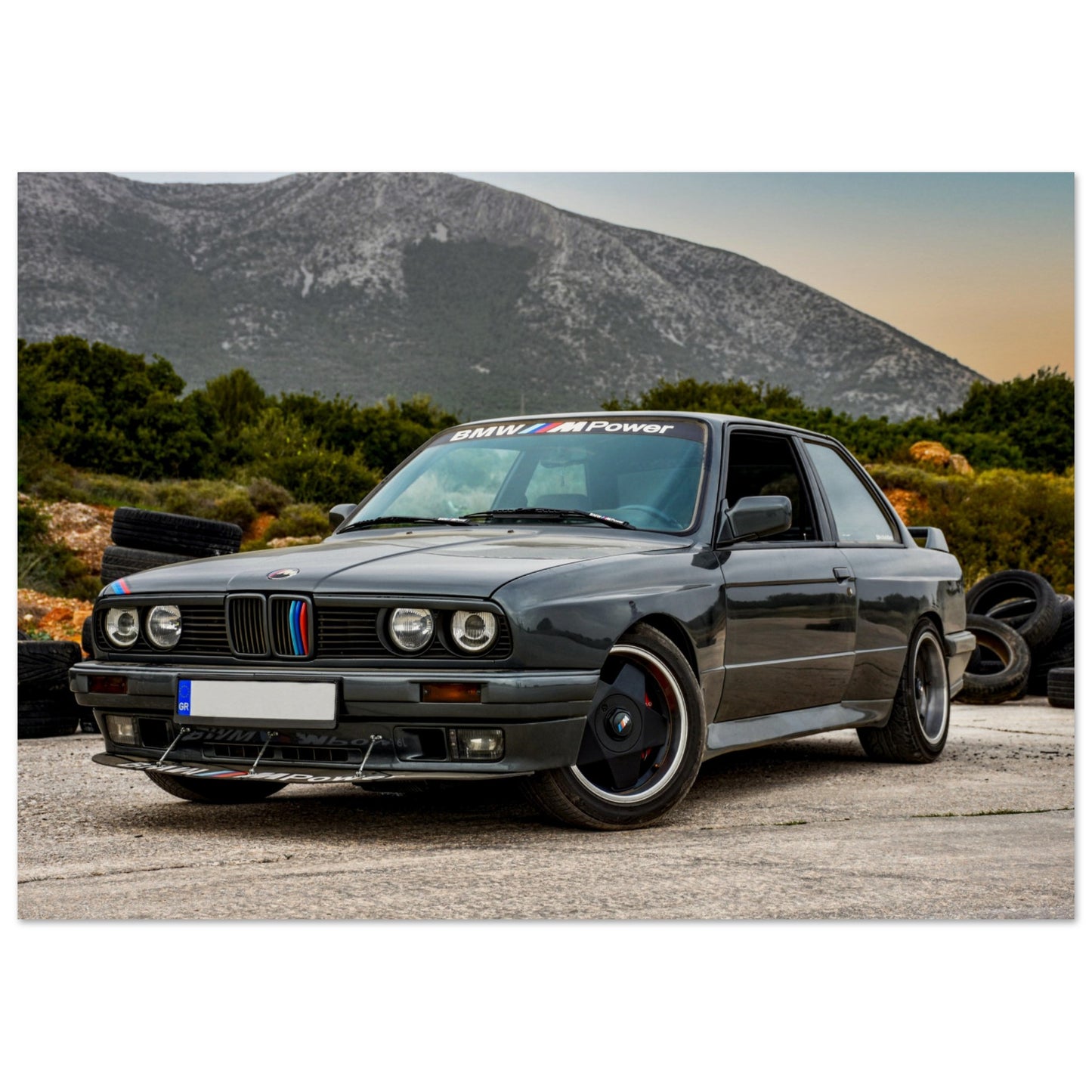 BMW E30 Museum-Quality Matte Paper Poster