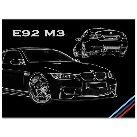 E92 M3 Matte Paper Poster