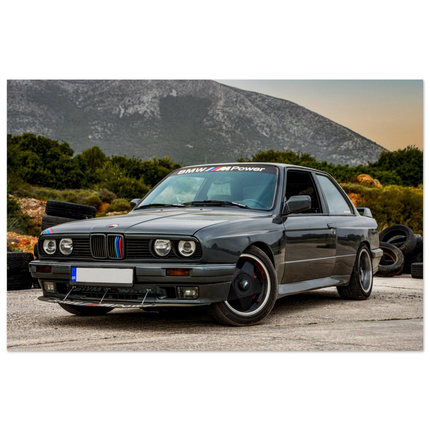 BMW E30 Museum-Quality Matte Paper Poster