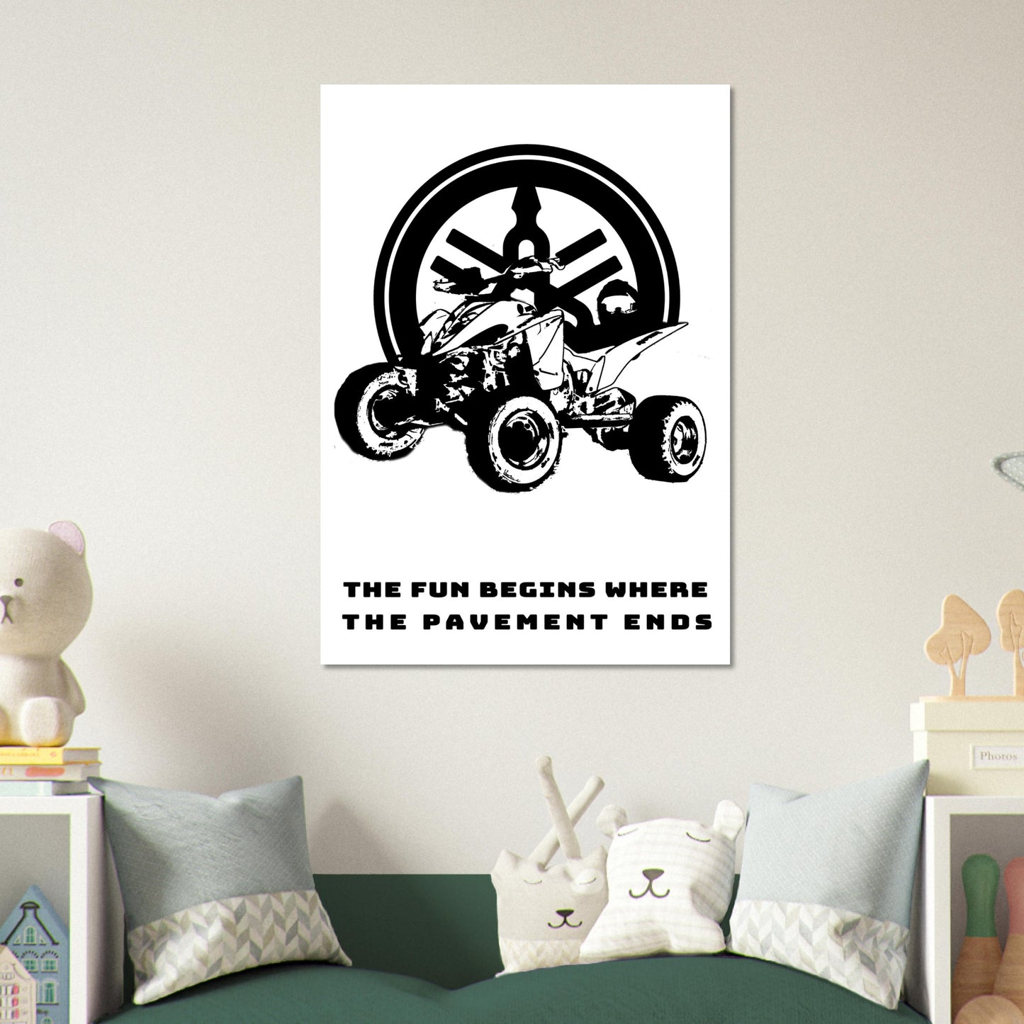 Yamaha atv Premium Semi-Glossy Paper Poster